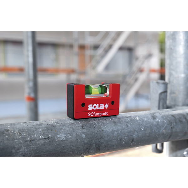 Sola Kompakt Go! Magnetic Clip Mini Wasserwaage klein, handlich und magnetisch
