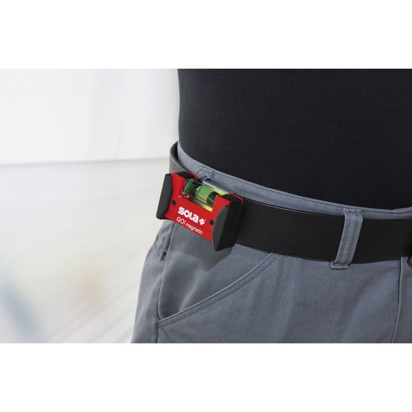 Sola Kompakt Go! Magnetic Clip Mini Wasserwaage klein, handlich und magnetisch