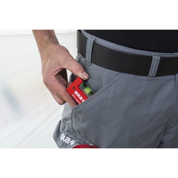 Sola Kompakt Go! Magnetic Clip Mini Wasserwaage klein, handlich und magnetisch