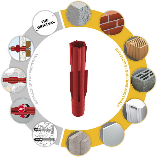 TOX TRI Dübel – Kunststoff rot