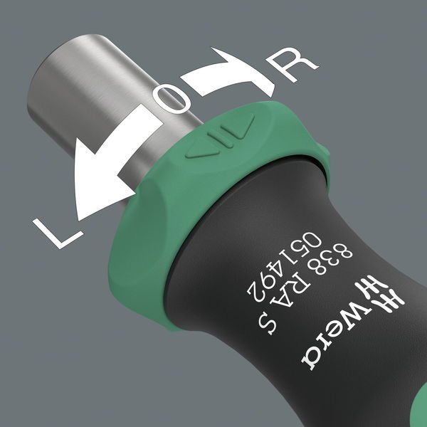 Wera Bit Set Kraftform Kompakt 838 RAS – Bit Satz, Hex-Plus, Phillips, Pozidriv, Schlitz, Torx, Bits Handhalter mit Ratschenfunktion – 14-teilig