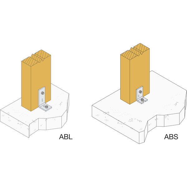 SIMPSON Betonwinkel ABL und ABS – Stahl feuerverzinkt