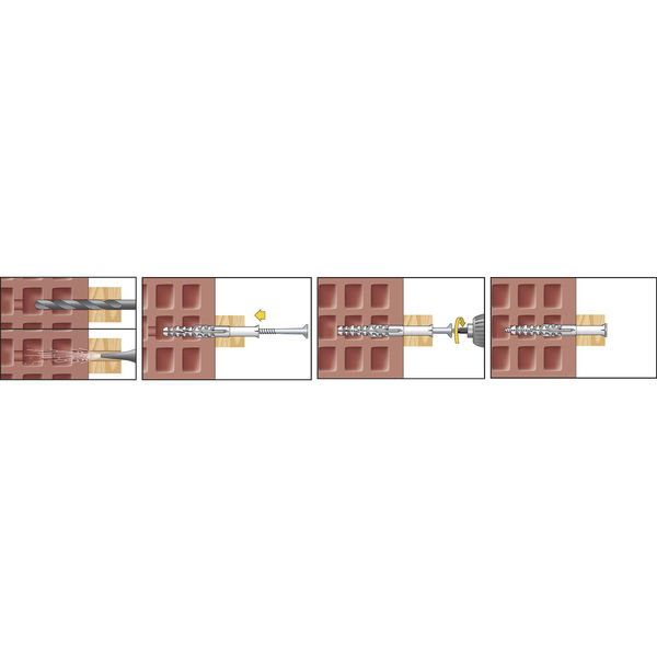 CELO Multifunktionsrahmendübel MFR SB TX mit Senkholzschraube verzinkt