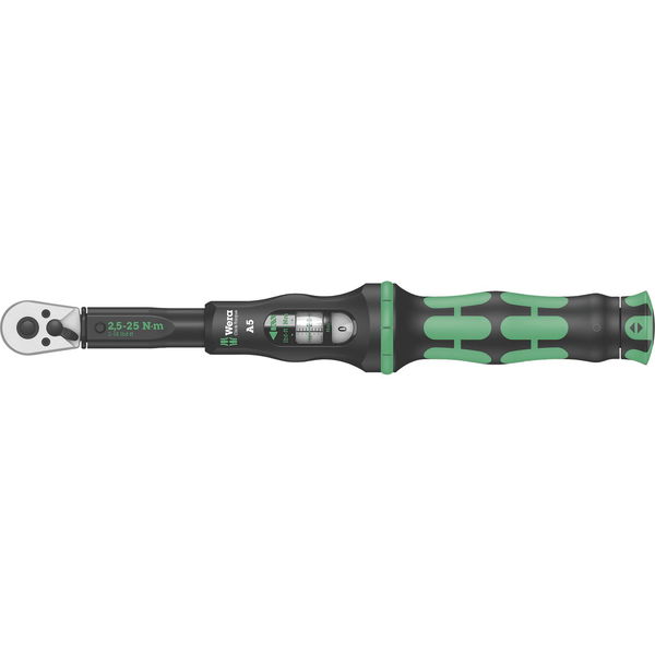 WERA Drehmomentschlüssel Click-Torque A5 1/4″vierkant Messbereich 2,5-25 Nm