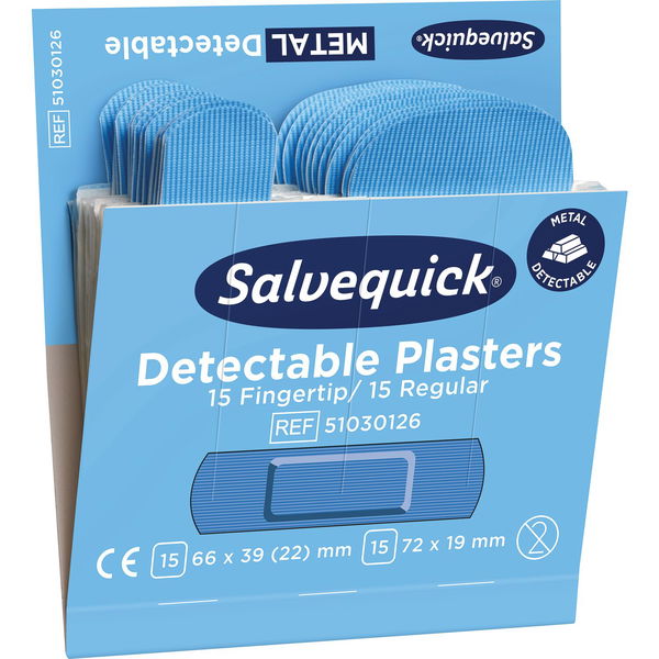 SALVEQUICK Wasserabweisende Pflaster REF 51030126 zu Spender – 180 Stück