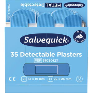 SALVEQUICK Wasserabweisende Pflaster REF 51030127 zu Spender – 210 Stück