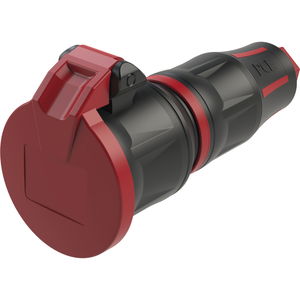 PCE Schutzkontaktkupplung KD TOPTAURUS2 Gummi 2-polig IP54 rot/schwarz