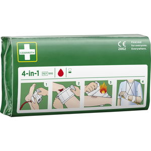 CEDERROTH Universalverband 4-in-1 Blutstiller 1Kompresse+2Binden