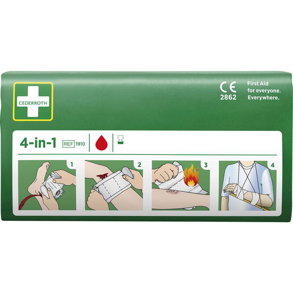 CEDERROTH Universalverband 4-in-1 Blutstiller 1Kompresse+2Binden