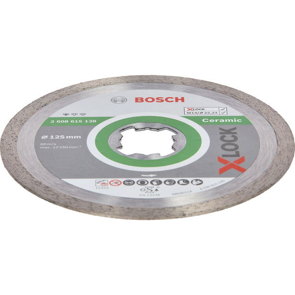 BOSCH X-LOCK Diamant-Trennscheibe Standard for Ceramic 125×1,6 mm