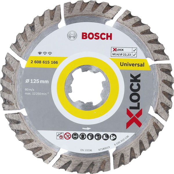 BOSCH X-LOCK Diamant-Trennscheibe Standard for Universal 125×2,0 mm
