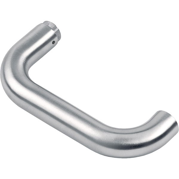 Hoppe Drückerlochteil Türgriff Paris, Schnellstift 8 mm Vierkant, Edelstahl matt