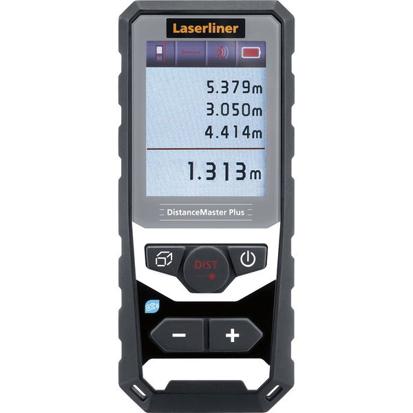 Laserliner Laser Entfernungsmesser DistanceMaster Plus 100m Lasermessgerät mit Digital Connection für Smartphones