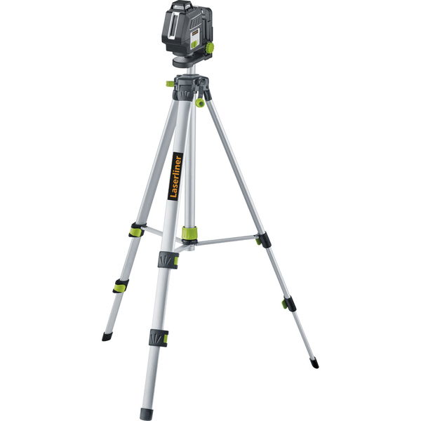 Laserliner Kreuzlinienlaser mit Stativ Linienlaser grün – PockelLine G360 Set 3,7V Li-Ion