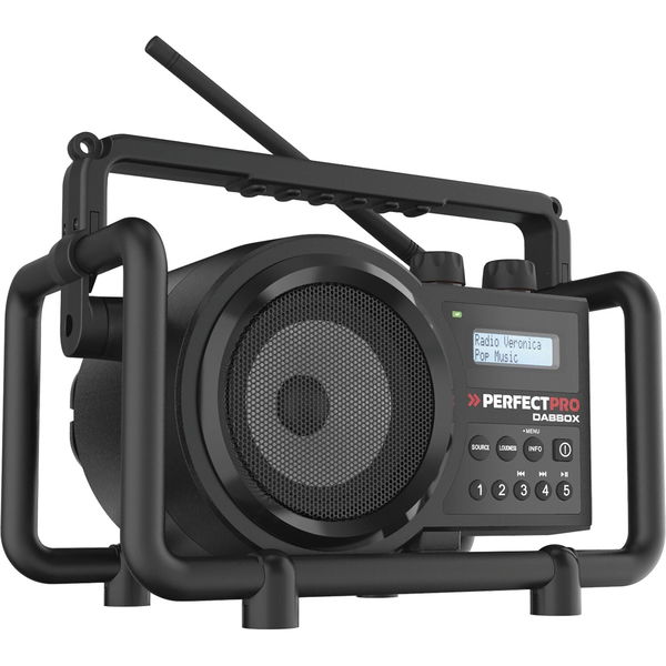 Perfectpro Akku Radio Dabbox- DAB+, UKW, Bluetooth, 7W, IP54, wiederaufladbar