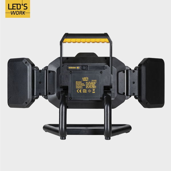 Led’s Work LED Akku Arbeitsstrahler, 30W, 3000 Lumen, IP54, dimmbar