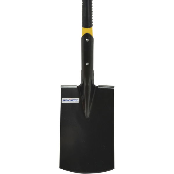 Sonneck Gartensparten mit Glasfaserstiel 1400mm Länge – Profi Gartenschaufel mit Winkelauftritt