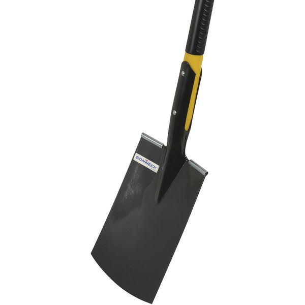 Sonneck Gartensparten mit Glasfaserstiel 1400mm Länge – Profi Gartenschaufel mit Winkelauftritt