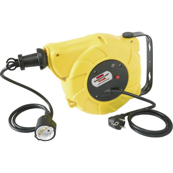 Brennenstuhl Automatik-Kabelaufroller EF10, 10 m, IP20, 230V, Überhitzungsschutz, schwenkbar, Wand- und Deckenmontage, 1 Stück