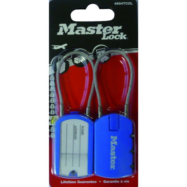 MASTER LOCK Kabelschloss 4684 EURTCOL mit Zahlenkombination, bunt SB