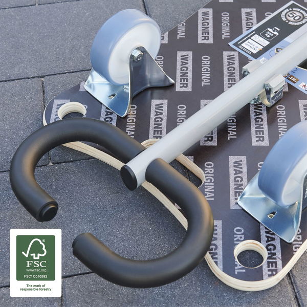 Transportwagen klappbar bis 300kg Tragkraft mit Softrollen – Klappwagen 800x400mm + MaxiGRIP Ladefläche