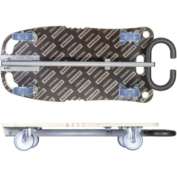 Transportwagen klappbar bis 300kg Tragkraft mit Softrollen – Klappwagen 800x400mm + MaxiGRIP Ladefläche