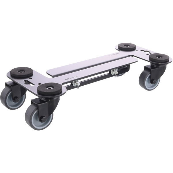 Rollbrett schwerlast ausziehbar 340-500mm – ideal als Möbelroller, Rollbrett Werkstatt bis 250kg verwendbar mit Softrollen, schwarz