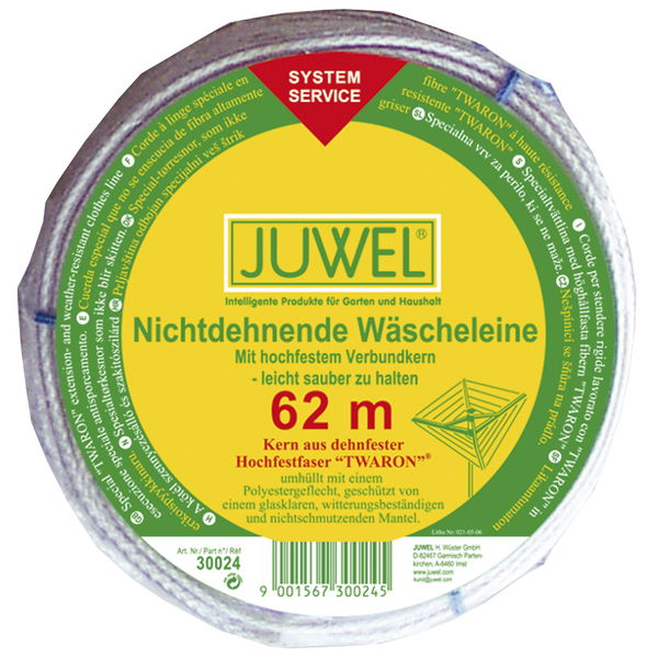 Juwel 30024 Twaron Ersatz-Wäscheleine Transparent 62m