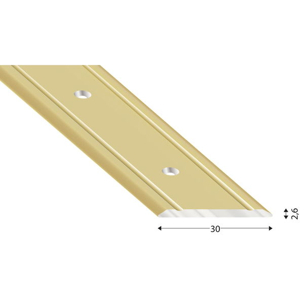 Kügele Alu-Abdeckprofile, gebohrt