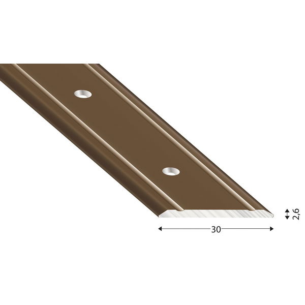 Kügele Alu-Abdeckprofile, gebohrt