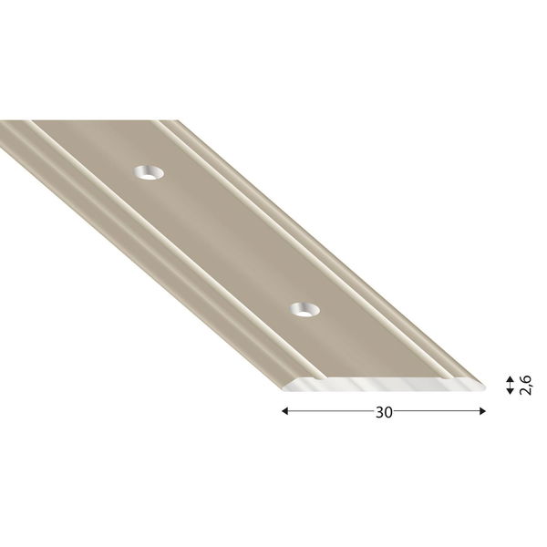 Kügele Alu-Abdeckprofile, gebohrt