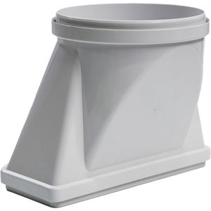 Produktbild für Falmec Übergangsstück rund auf flach KACL.376 – Adapter für Dunstabzugshauben ø 150mm auf 220x90mm, Anschlussstück für Lüftungssysteme, passend für Falmec
