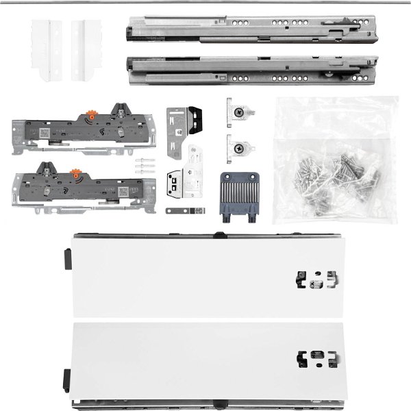 vasalat BLUM Tandembox Set Modell K KB bis 600-1400mm – weiß