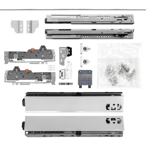 vasalat BLUM Tandembox Set Modell N KB 600-1400mm – grau