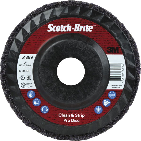 3M Grobreinigungsscheibe (Reinigungsscheibe) Schleifscheibe ø 115mm XT-RD purple