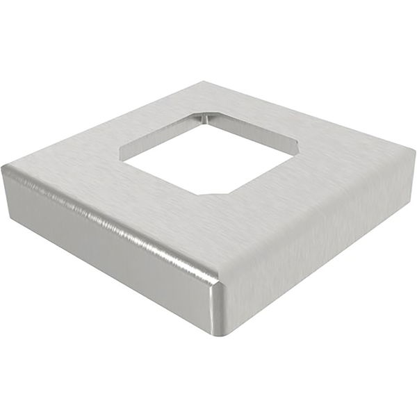 ECONOMY Abdeckkappe für Bodenanker / Halter für Glas, 108 x 108 mm,Edelstahl V4A