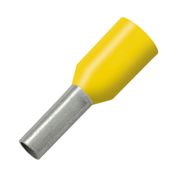 Aderendhülse 6×12/20 mit Kragen gelb