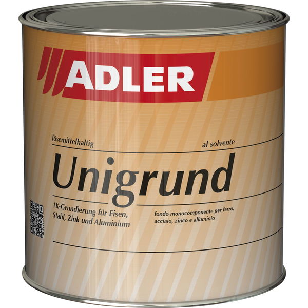 Adler Unigrund LM Haftgrund – 1K Grundierung mit Rostschutz, grau 375ml