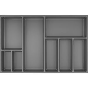Agoform Besteck Organizer Sky Besteckeinsatz 720x53x473mm schiefgrau Kunststoff