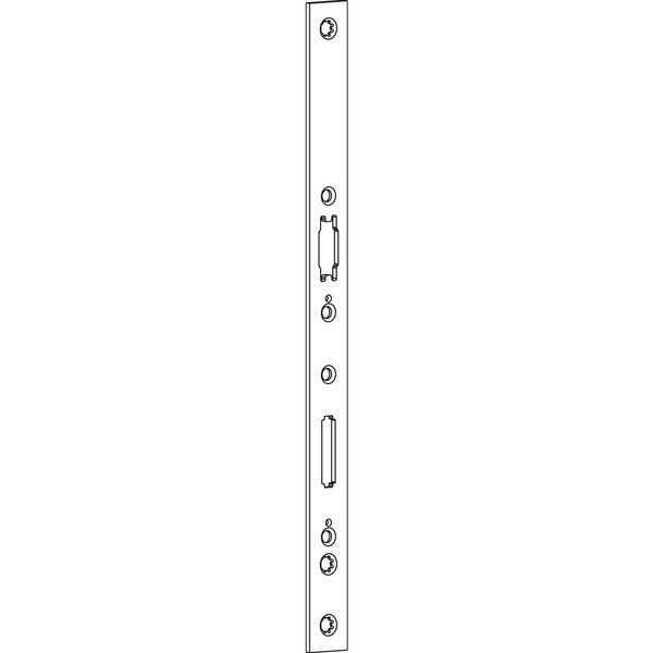 BKS Adapterstulp für Fluchttürschlösser Serie 18, 320 x 24 x 3 mm, Edelstahl