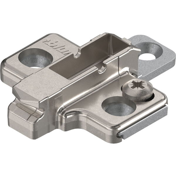 BLUM CLIP Kreuzmontageplatte, Zink, Systemschraube, HV: 2-teilig