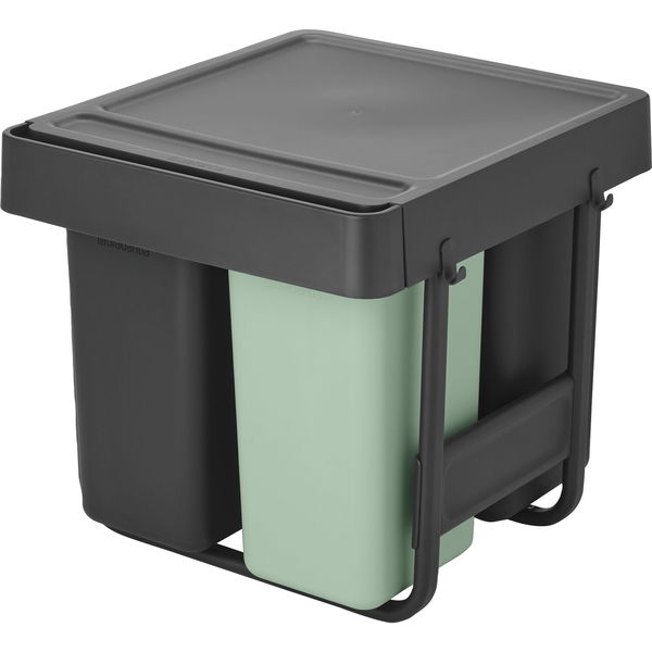 BRABANTIA Einbau-Abfallsammler Sort & Go Kunststoff ausziehbar