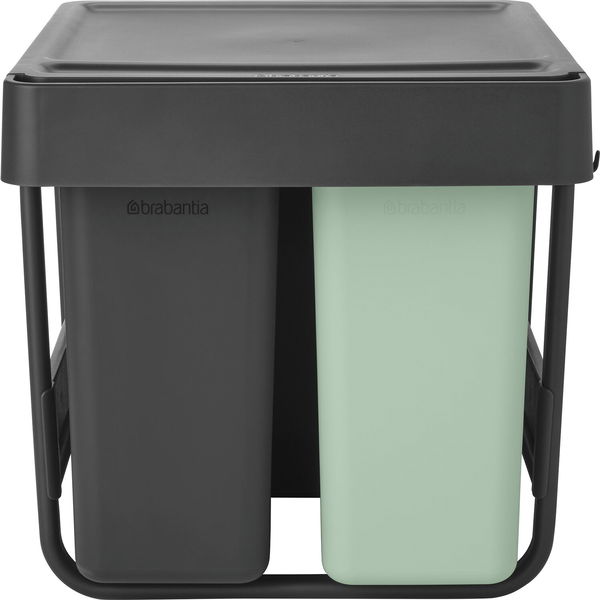 BRABANTIA Einbau-Abfallsammler Sort & Go Kunststoff ausziehbar
