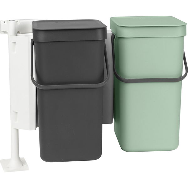 BRABANTIA Einbau-Abfallsammler Sort & Go Kunststoff ausschwenkbar