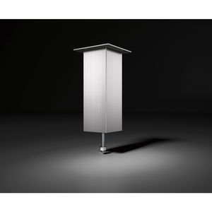 Barkonsole Jumbo gerade (Thekenstütze) H 230 mm (Thekenfuß) Alu Edelstahl-Effekt