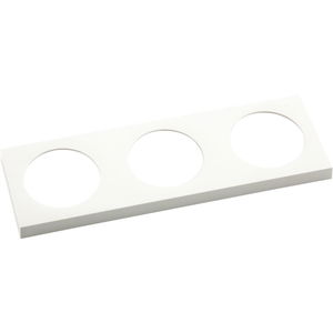Produktbild für Berker Integro Pure Steckdosen-Rahmen 3-fach, KS polarweiß glänzend