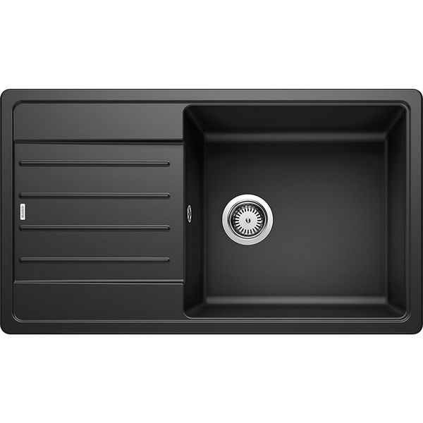 BLANCO Einbauspüle Legra XL 6 S Schwarz, reversibel