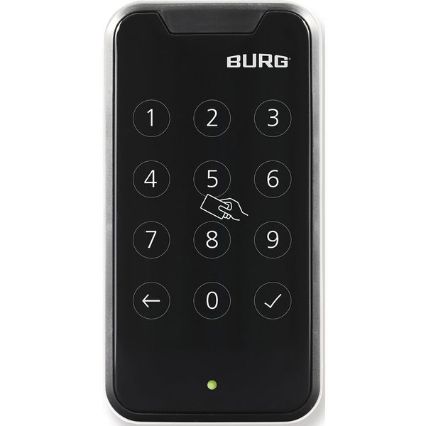 Burg TwinPad Schloss mit RFID Möbelschloss, 13,56 MHz inklusive RFID Karte