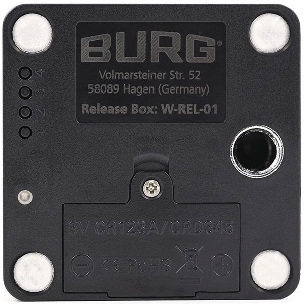 Burg Transponder Lesegerät Mifare Classic – RFID Lesegerät zur Löschung & Freigabe von Benutzererkennungen, schwarz