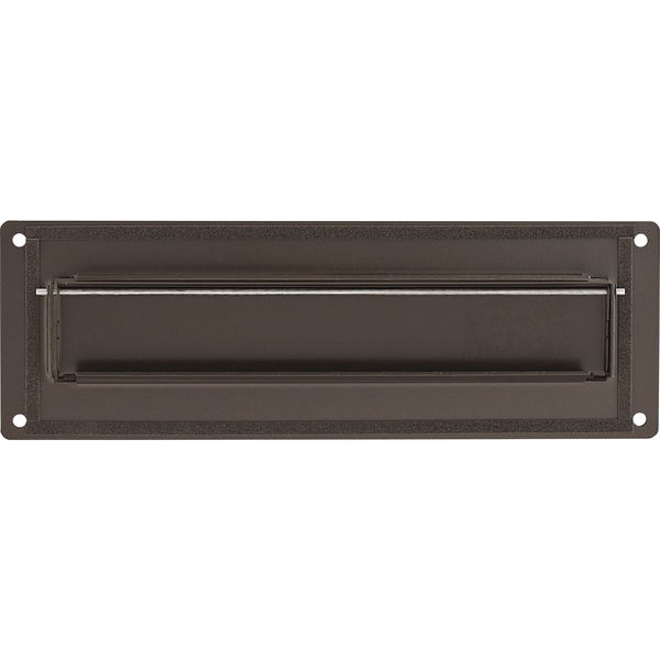Außeneinwurfblende PORTA 796, 304 x 101 x 3 mm, schwarz-braun, metallic matt